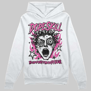 Pink Sneakers DopeSkill Hoodie Sweatshirt Root of Evil Graphic Streetwear - White