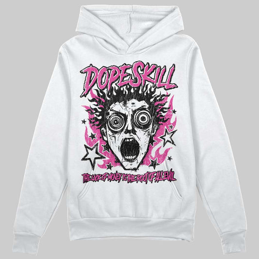 Pink Sneakers DopeSkill Hoodie Sweatshirt Root of Evil Graphic Streetwear - White