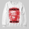 Red Sneakers DopeSkill Sweatshirt Look In My Eyes Graphic Streetwear - White
