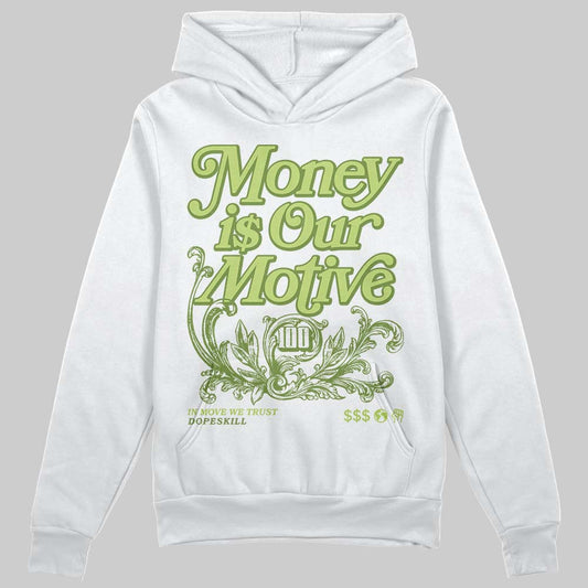 Dunk Low Pro SB 'Fruity Pack - Green Apple' DopeSkill Hoodie Sweatshirt Money Is Our Motive Typo Graphic Streetwear - White