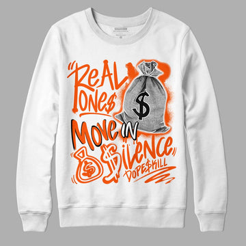 MSCHF Super Normal 2 Orange Milk DopeSkill Sweatshirt Real Ones Move In Silence Graphic Streetwear - White