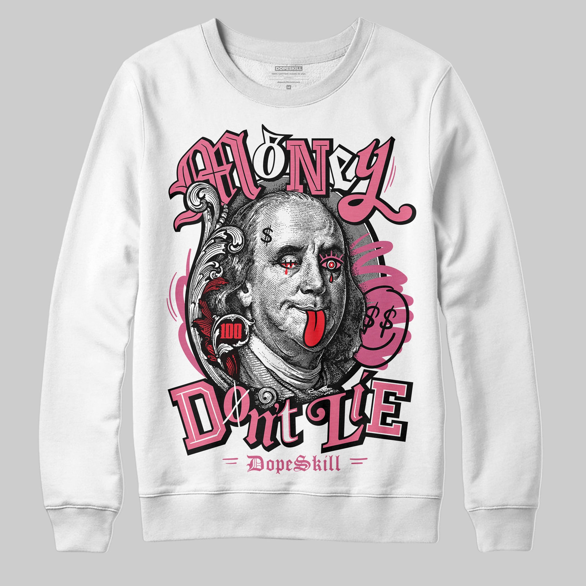 Diesel Pink S - Serendipity Pro-X1 Trainers DopeSkill Sweatshirt Money Don't Lie Graphic Streetwear - White