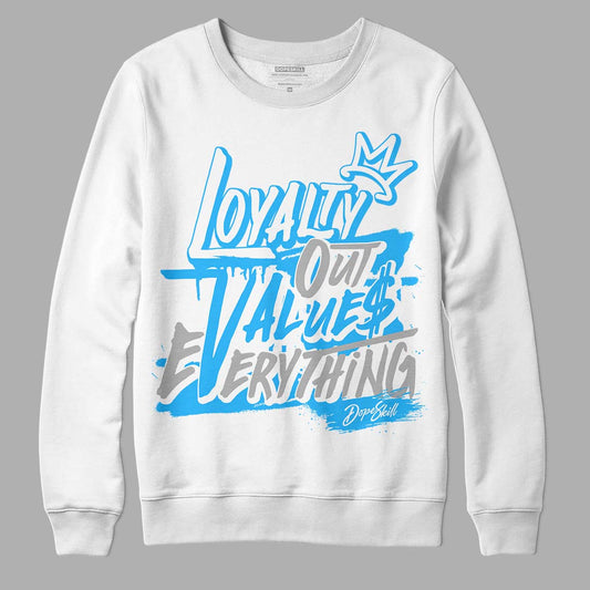 Jordan 2 Low "University Blue" DopeSkill Sweatshirt LOVE Graphic Streetwear - White