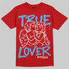Jordan 11 Retro Cherry DopeSkill T-Shirt True Lover Graphic Streetwear - White