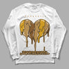 Jordan 13 Wheat 2023 DopeSkill Long Sleeve T-Shirt Juneteenth Heart Graphic Streetwear - White