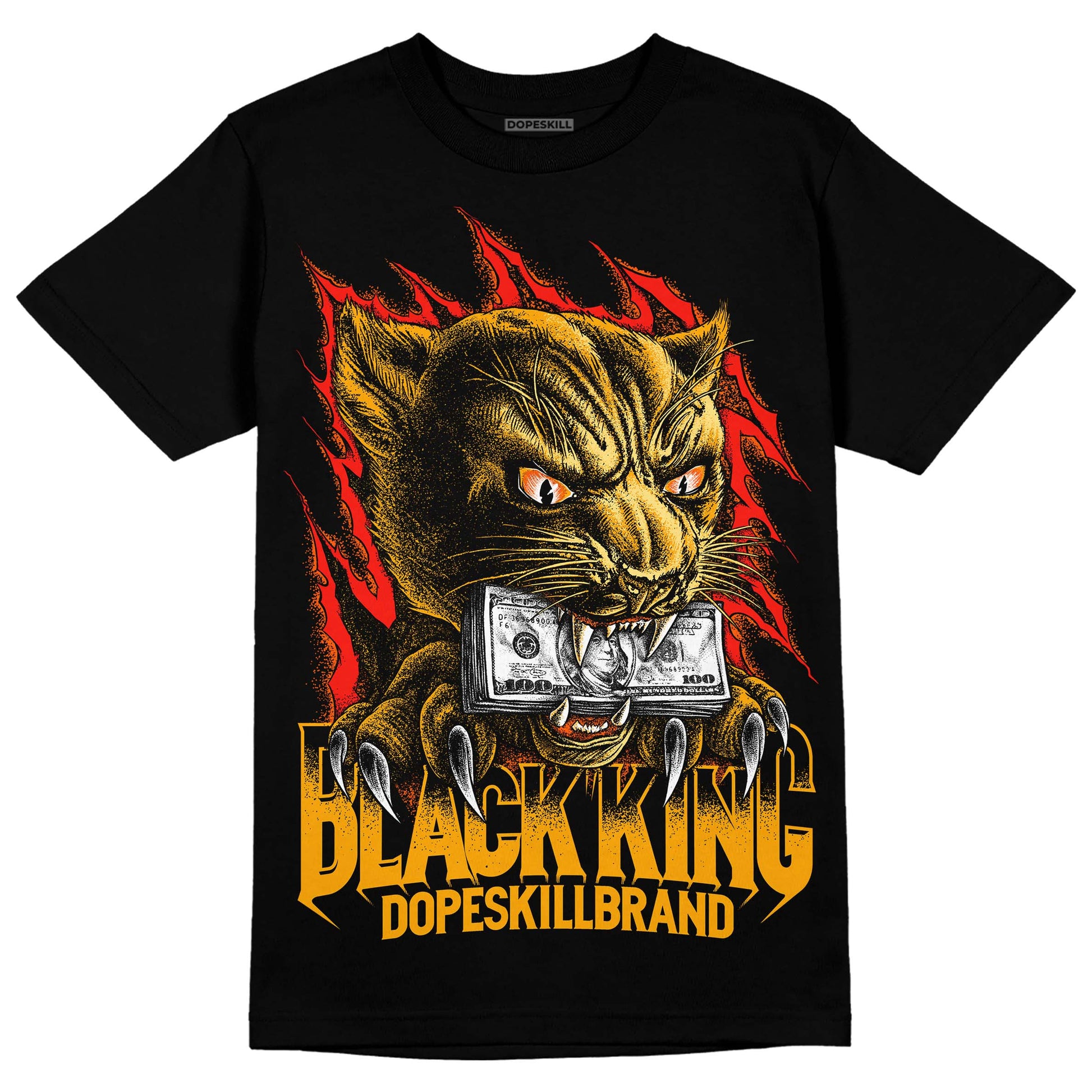 Jordan 12 Retro Black Taxi DopeSkill T-Shirt Black King Graphic Streetwear - Black