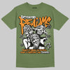 Olive Sneakers DopeSkill T-Shirt Distorted Realms Graphic Streetwear - Military Green