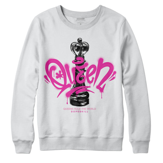 Dunk Low Triple Pink DopeSkill Sweatshirt Queen Chess Graphic Streetwear - White