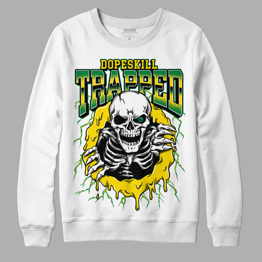 Dunk Low Reverse Brazil DopeSkill Sweatshirt Trapped Halloween Graphic Streetwear - White