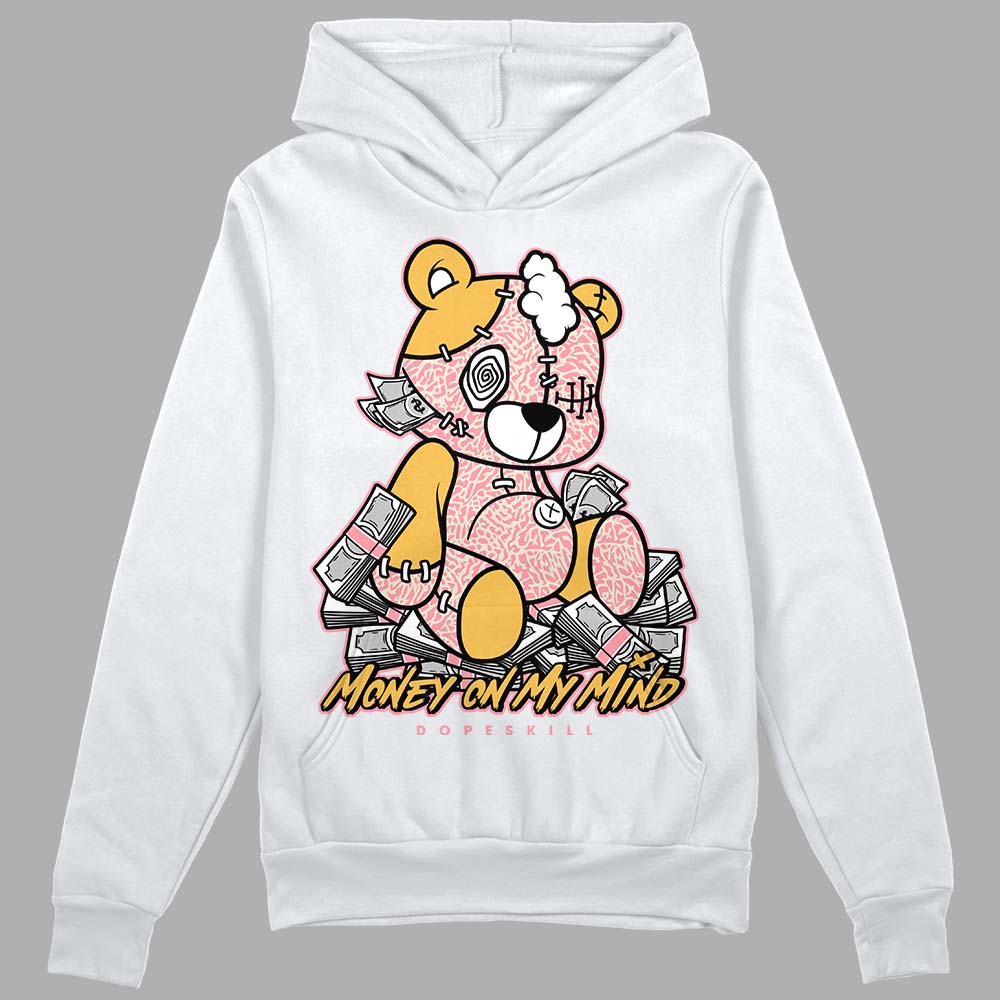 Jordan 3 GS “Red Stardust” DopeSkill Hoodie Sweatshirt MOMM Bear Graphic Streetwear - White 