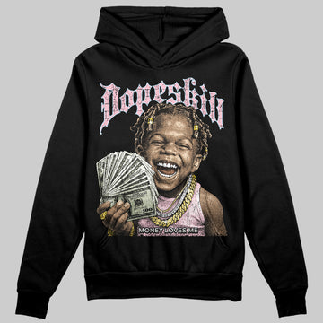 Jordan 4 Retro Valentine's Day (2026) (GS) DopeSkill Hoodie Sweatshirt Money Loves Me Graphic Streetwear - Black