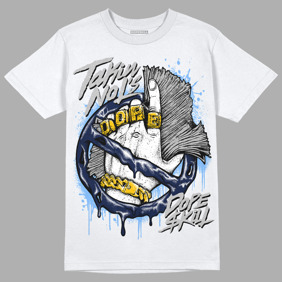 Jordan 5 Midnight Navy DopeSkill T-Shirt Takin No L's Graphic Streetwear 