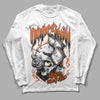 Jordan 12 Retro Brilliant Orange DopeSkill Long Sleeve T-Shirt Money On My Mind Graphic Streetwear - White