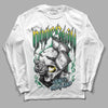 Jordan 5 “Lucky Green” DopeSkill Long Sleeve T-Shirt Money On My Mind Graphic Streetwear - White