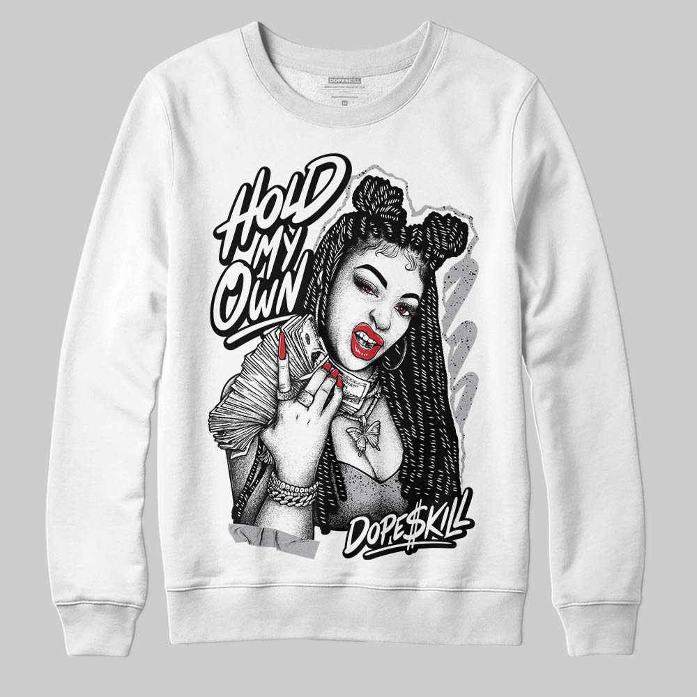 Jordan 4 OG “White Cement” DopeSkill Sweatshirt New H.M.O Graphic Streetwear - White