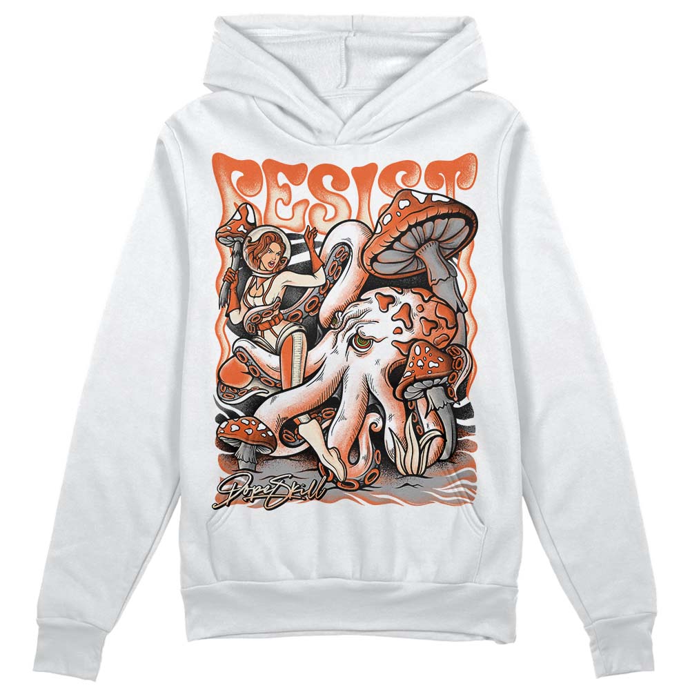 Jordan 3 Georgia Peach DopeSkill Hoodie Sweatshirt Resist Graphic Streetwear - White