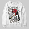 Jordan 9 Cool Grey DopeSkill Sweatshirt Stay It Busy Graphic Streetwear - White