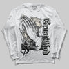 Jordan 3 “Off Noir” DopeSkill Long Sleeve T-Shirt Trust God Graphic Streetwear - White