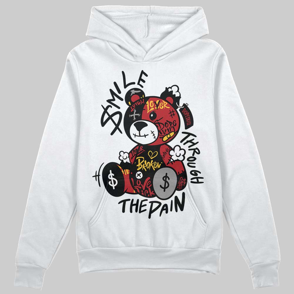 Jordan 14 Golf “Last Shot” DopeSkill Hoodie Sweatshirt Smile Through The Pain Graphic Streetwear - White
