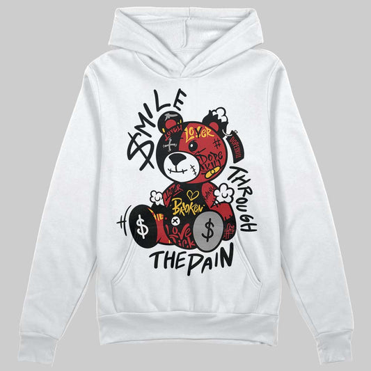 Jordan 14 Golf “Last Shot” DopeSkill Hoodie Sweatshirt Smile Through The Pain Graphic Streetwear - White