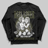 Jordan 3 “Medium Olive” aka “Family Affair” DopeSkill Long Sleeve T-Shirt Real Lover Graphic Streetwear - black