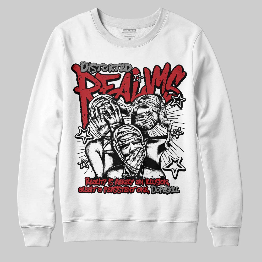 Jordan 8 Retro Bugs Bunny (2025) DopeSkill Sweatshirt Distorted Realms Graphic Streetwear  White