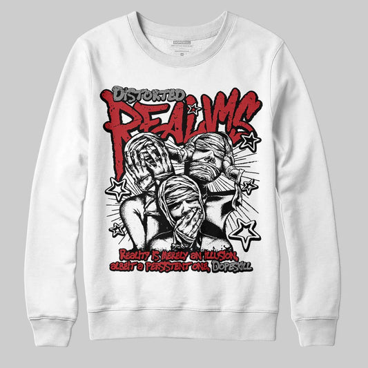 Jordan 8 Retro Bugs Bunny (2025) DopeSkill Sweatshirt Distorted Realms Graphic Streetwear  White