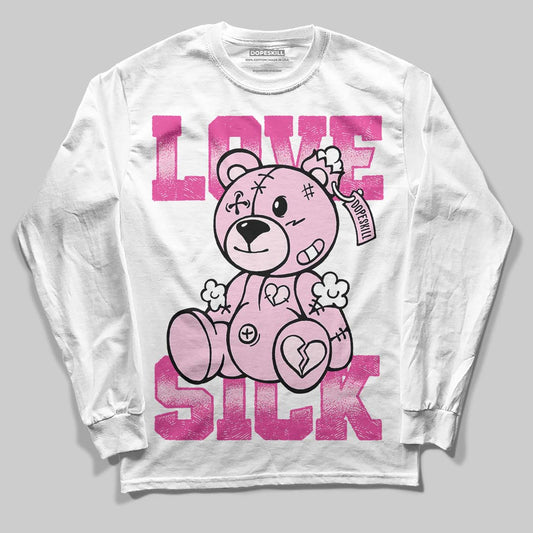 Pink Sneakers DopeSkill Long Sleeve T-Shirt Love Sick Graphic Streetwear - White