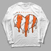 MSCHF Super Normal 2 Orange Milk DopeSkill Long Sleeve T-Shirt Slime Drip Heart Graphic Streetwear - White