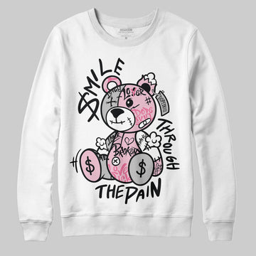 Jordan 5 OG “35th Anniversary” DopeSkill Sweatshirt Smile Through The Pain Graphic Streetwear - White 