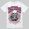 AJ 1 Mid Coral Chalk DopeSkill T-Shirt Trapped Halloween Rush Pink Graphic
