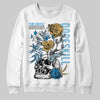 Jordan 4 Denim “Worn Blue” DopeSkill Sweatshirt Side Hustle Graphic Streetwear - White