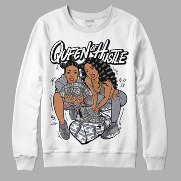 Jordan 14 Retro 'Stealth' DopeSkill Sweatshirt Queen Of Hustle Graphic Streetwear - White