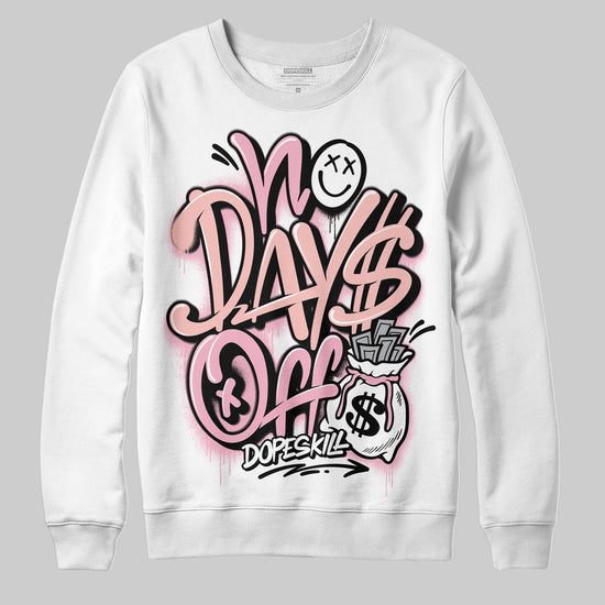 AMIRI White & Pink Stars Court Sneakers DopeSkill Sweatshirt No Days Off Graphic Streetwear - White