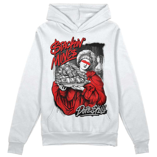 Jordan Spizike Low Bred DopeSkill Hoodie Sweatshirt Stackin Mines Graphic Streetwear - White