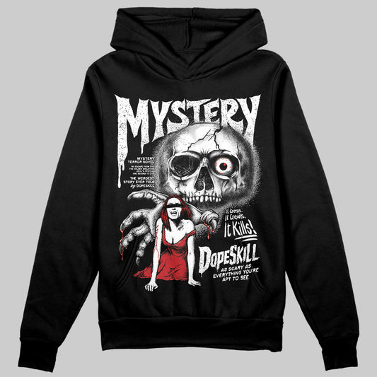 Jordan 11 “Bred Velvet” DopeSkill Hoodie Sweatshirt Mystery Ghostly Grasp Graphic Streetwear - Black