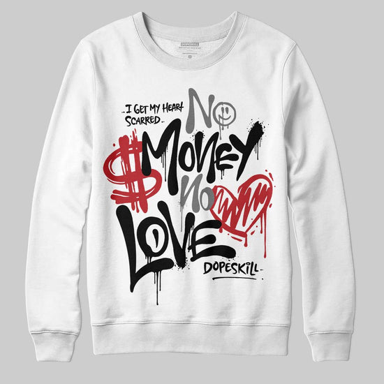 Nigel Sylvester x Jordan 1 Low OG “Nitro” DopeSkill Sweatshirt No Money No Love Typo Graphic Streetwear - White 