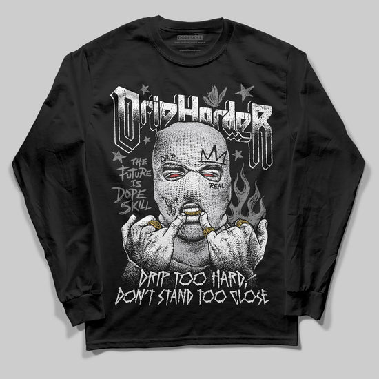 Grey Sneakers DopeSkill Long Sleeve T-Shirt Drip Harder Graphic Streetwear - black