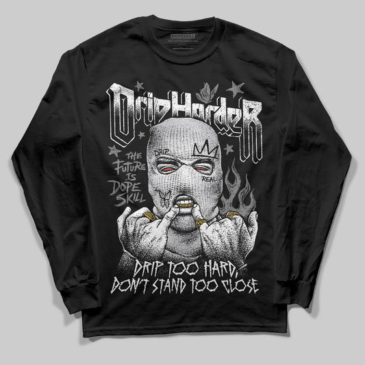 Grey Sneakers DopeSkill Long Sleeve T-Shirt Drip Harder Graphic Streetwear - black