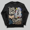 Jordan 17 Retro Low SP Infinite Archives DopeSkill Long Sleeve T-Shirt Real Ones Move In Silence Graphic Streetwear - black