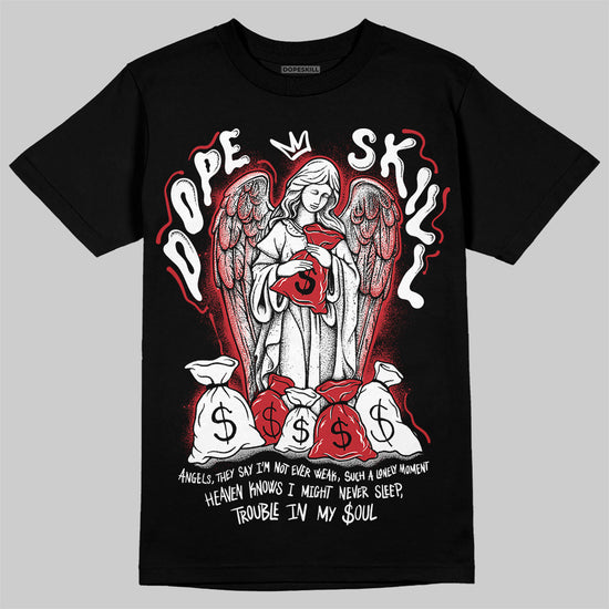 Jordan 11 “Bred Velvet” DopeSkill T-Shirt Angels Graphic Streetwear - Black