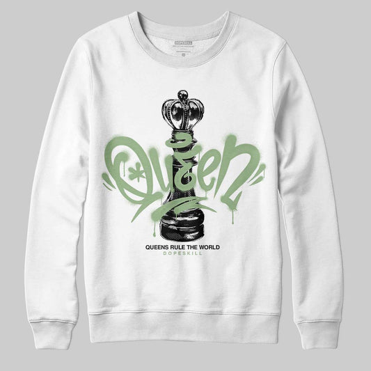 Jordan 4 Retro “Seafoam” DopeSkill Sweatshirt Queen Chess Graphic Streetwear - White