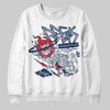 Jordan 4 SB “Summit White/Navy” DopeSkill Sweatshirt Break Through Graphic Streetwear - White