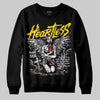 Jordan 4 Thunder DopeSkill Sweatshirt Heartless Graphic Streetwear - Black