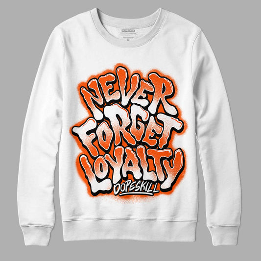 MSCHF Super Normal 2 Orange Milk DopeSkill Sweatshirt Never Forget Loyalty Graphic Streetwear - White