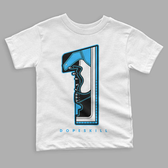 Jordan 1 High Retro OG “University Blue” DopeSkill Toddler Kids T-shirt No.1 Graphic Streetwear - White