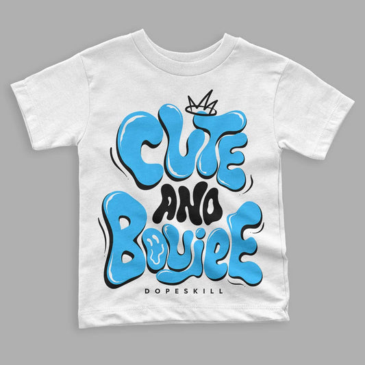 Jordan 1 High Retro OG “University Blue” DopeSkill Toddler Kids T-shirt Cute and Boujee Graphic Streetwear - White