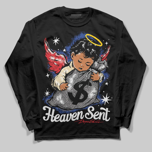 Jordan 3 “Seoul 2.0” DopeSkill Long Sleeve T-Shirt Heaven Sent Graphic Streetwear - Black
