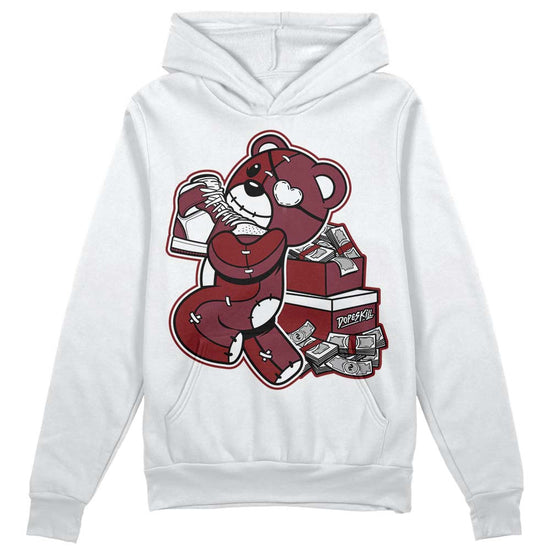 Jordan 1 Retro High OG “Team Red” DopeSkill Hoodie Sweatshirt Bear Steals Sneaker Graphic Streetwear - White