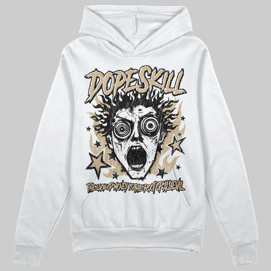 TAN Sneakers DopeSkill Hoodie Sweatshirt Root of Evil Graphic Streetwear - White